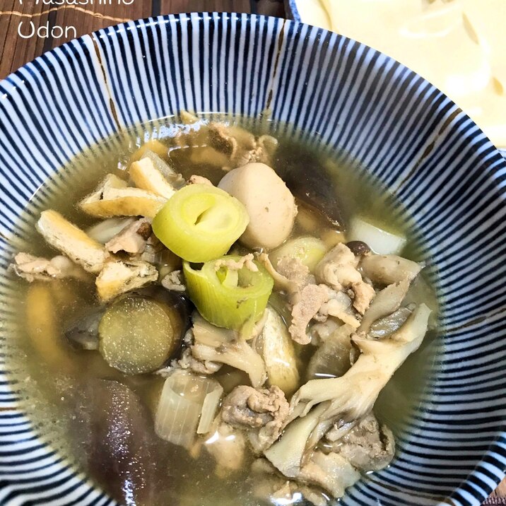☆★肉野菜煮込み付け汁で♪むさしの風うどん★☆
